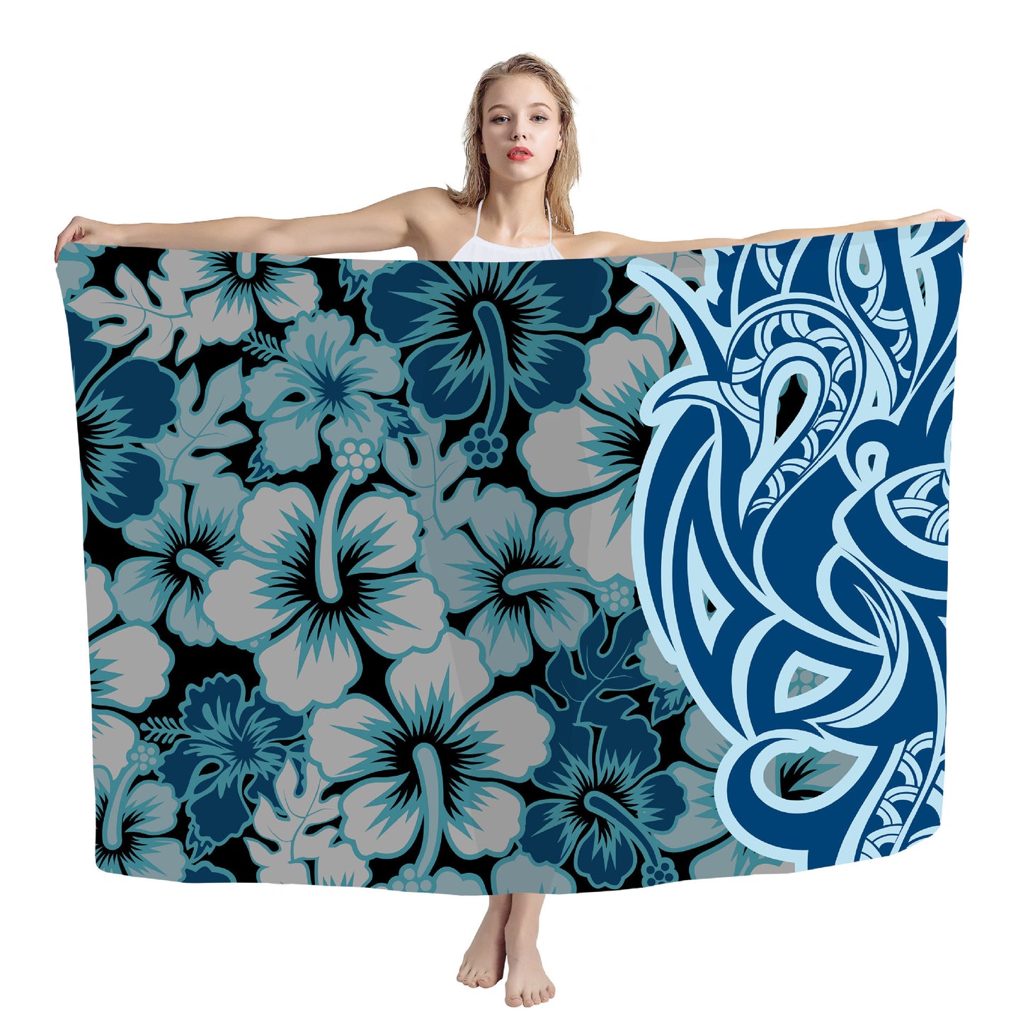 Cover Shawl Hawaiian Travel Beach Bath Towel Polynesian Seaside Quick-drying Wrap Yarn