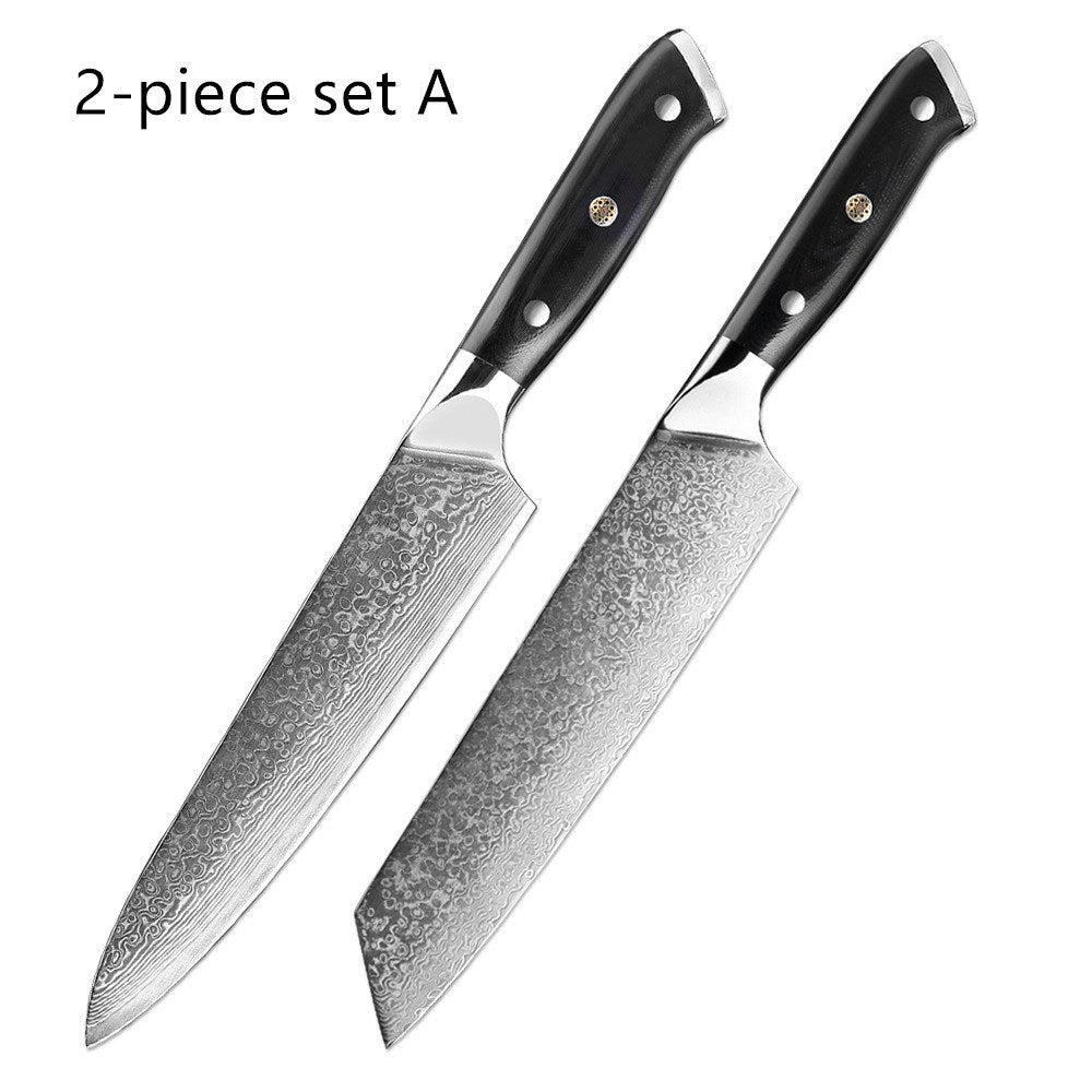 Damascus western style stainless steel chef's knife