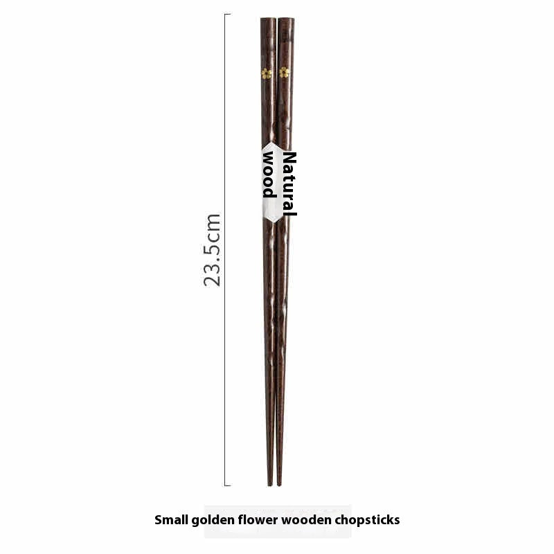 Household Creative Natural Wooden Pointed Chopsticks