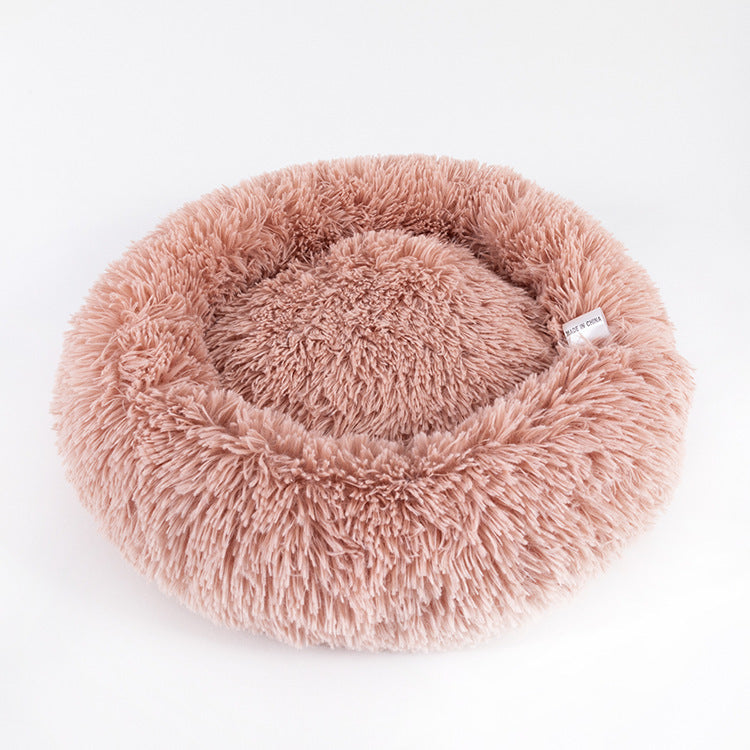 Thick Plush Round Pet Kennel