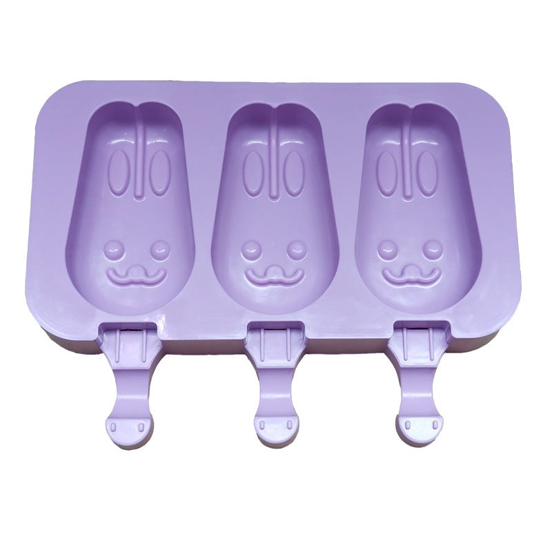 Silicone mould for ice cream household