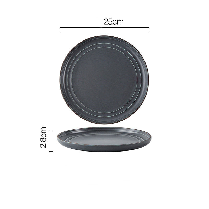 Wind Simple Bowl And Plate Combination Tableware And Tableware