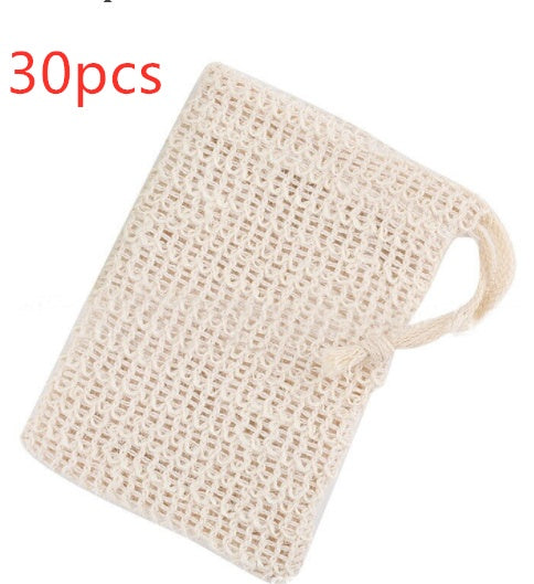 Cotton and linen foaming net soap bag