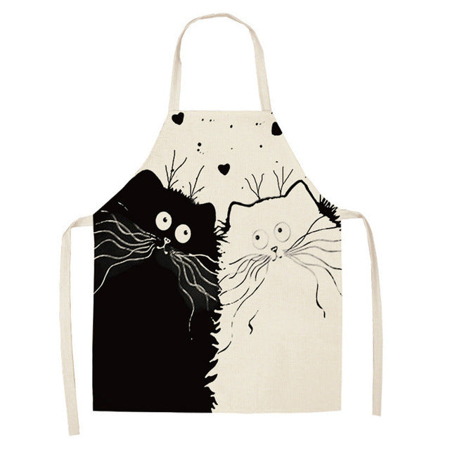 Cute Cartoon Cat In Apron