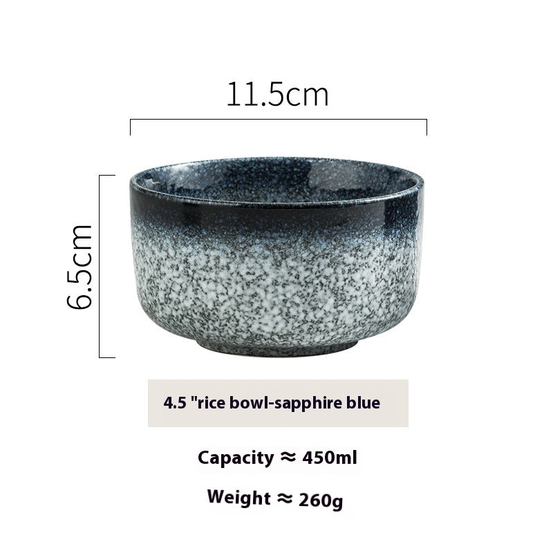 Household Tableware Ceramic Rice Bowl