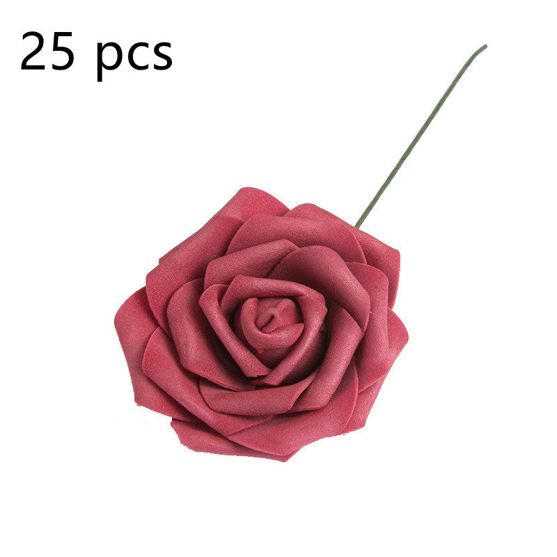 Artificial Flower 8CM PE Rose with Rod