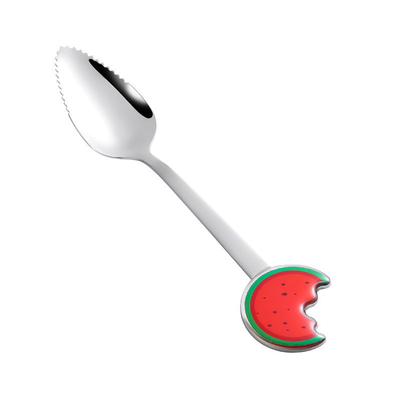 Baby Scraping Mud Spoon Stainless Steel With Serrated