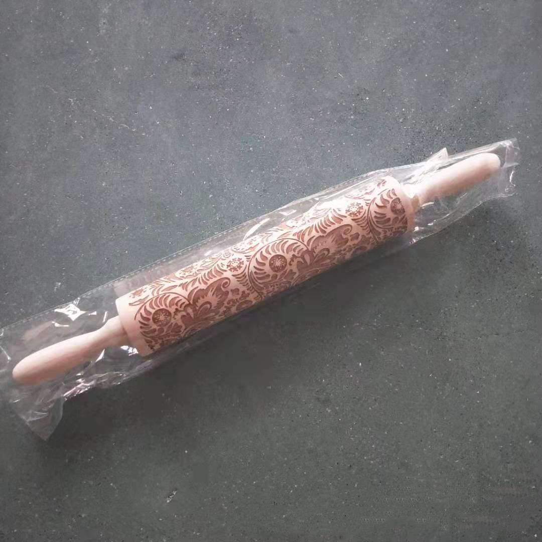 roller printed cookie dough stick