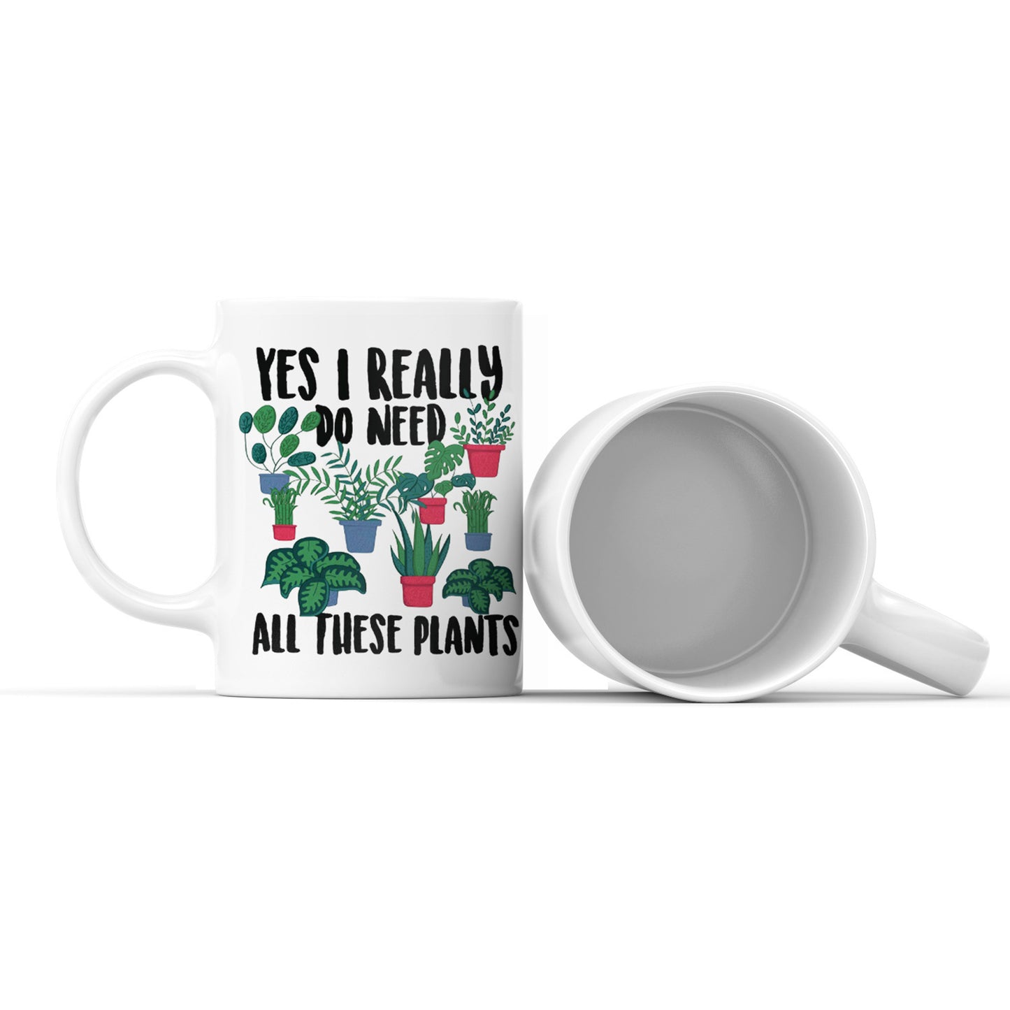 Botanical Ceramic Coffee White Mug