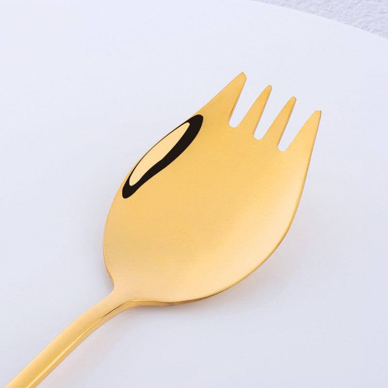 304 stainless steel thickened two-in-one spoon fork