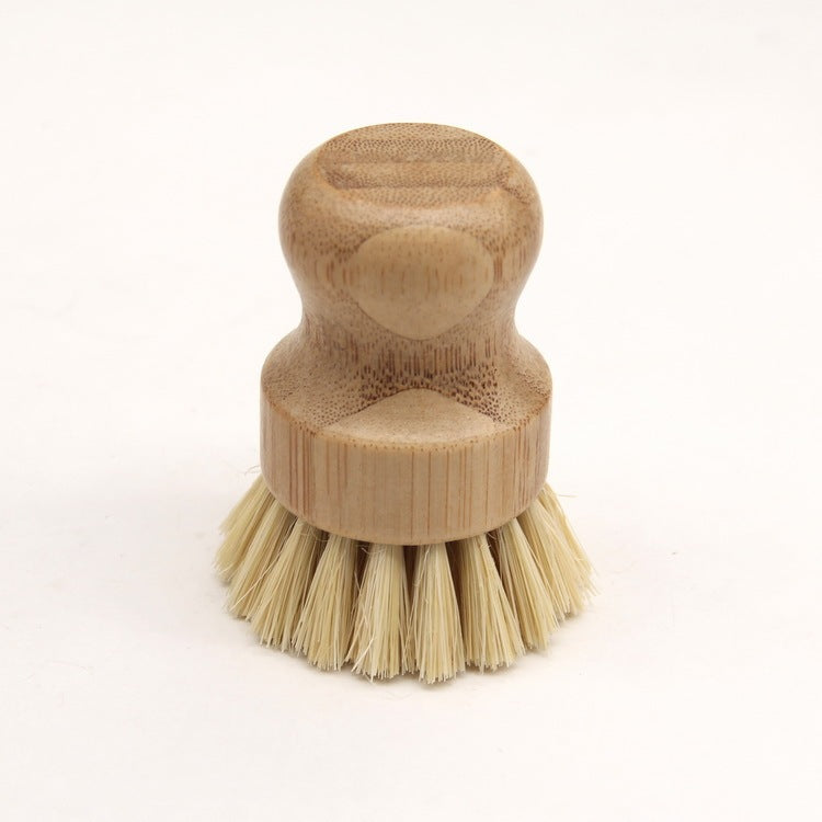 Short handle round dish washing brush