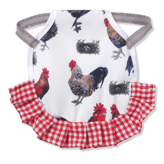 Apron Feather Protection Retainer Back Protector Chicken Saddle Apron Double