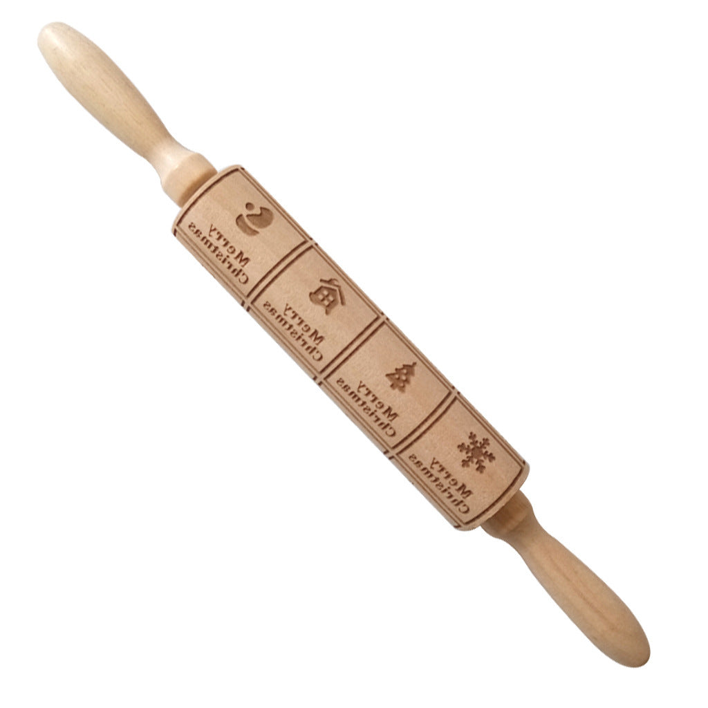 Birthday embossed rolling pin