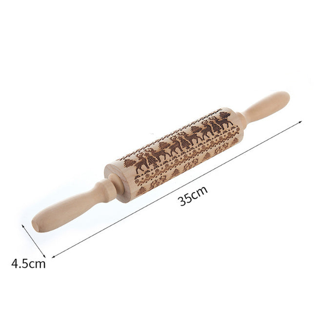 Birthday embossed rolling pin