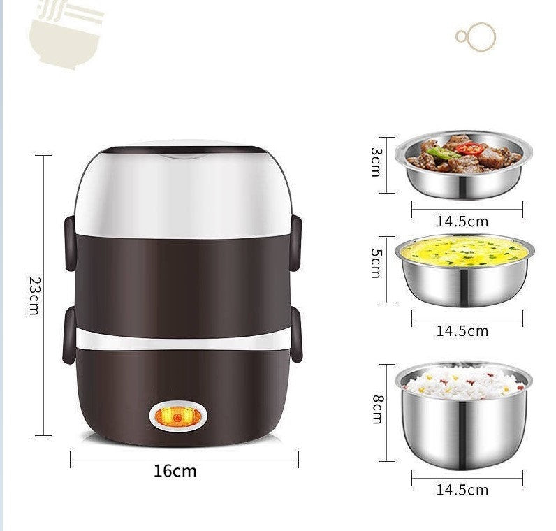 Multi-function electric cooking lunch box