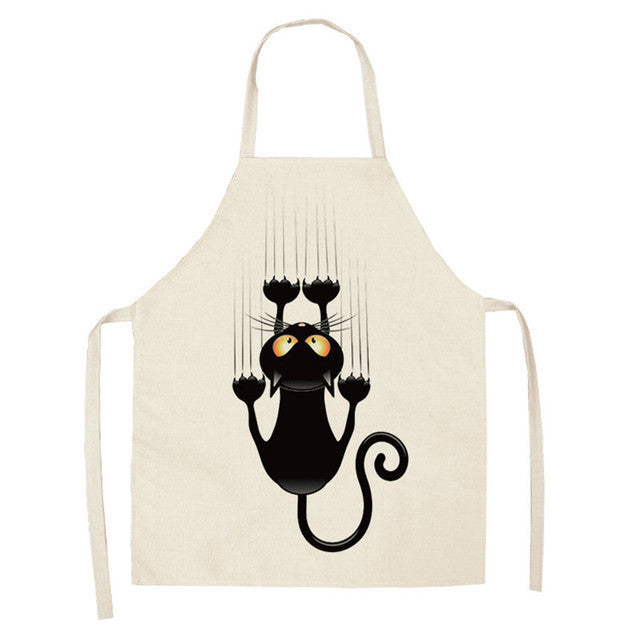 Cute Cartoon Cat In Apron