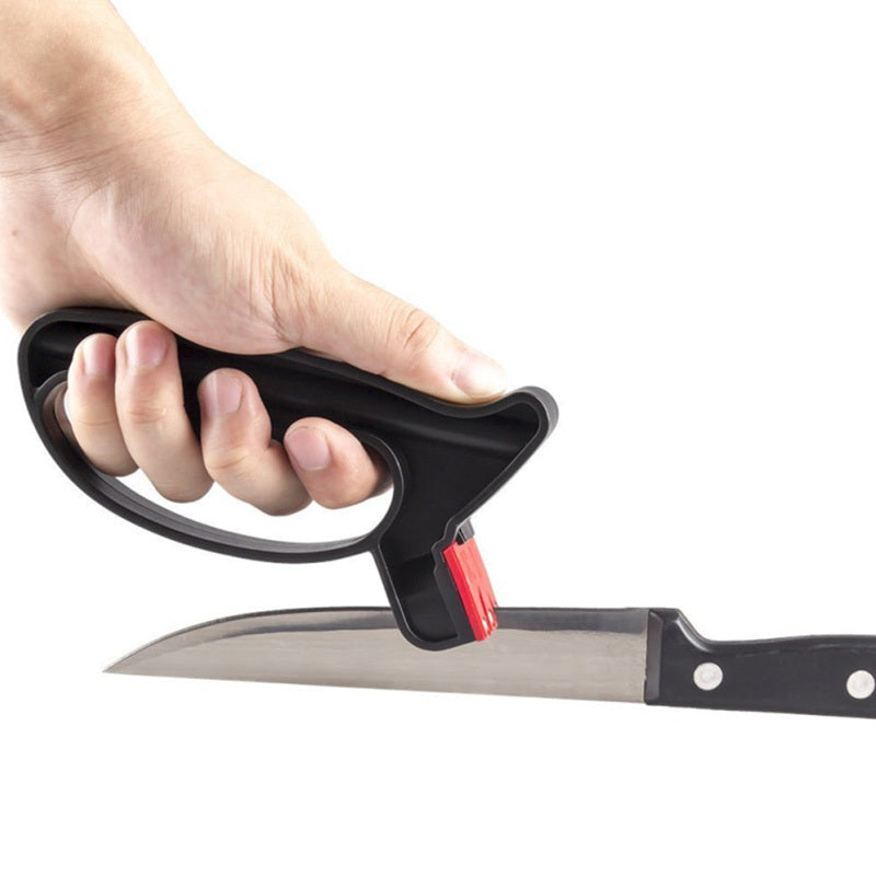 Knife Sharpener Handheld Scissor Blade Sharpening Convenient Kitchen Tools Grindstone 2 In 1 Kitchen Gadgets