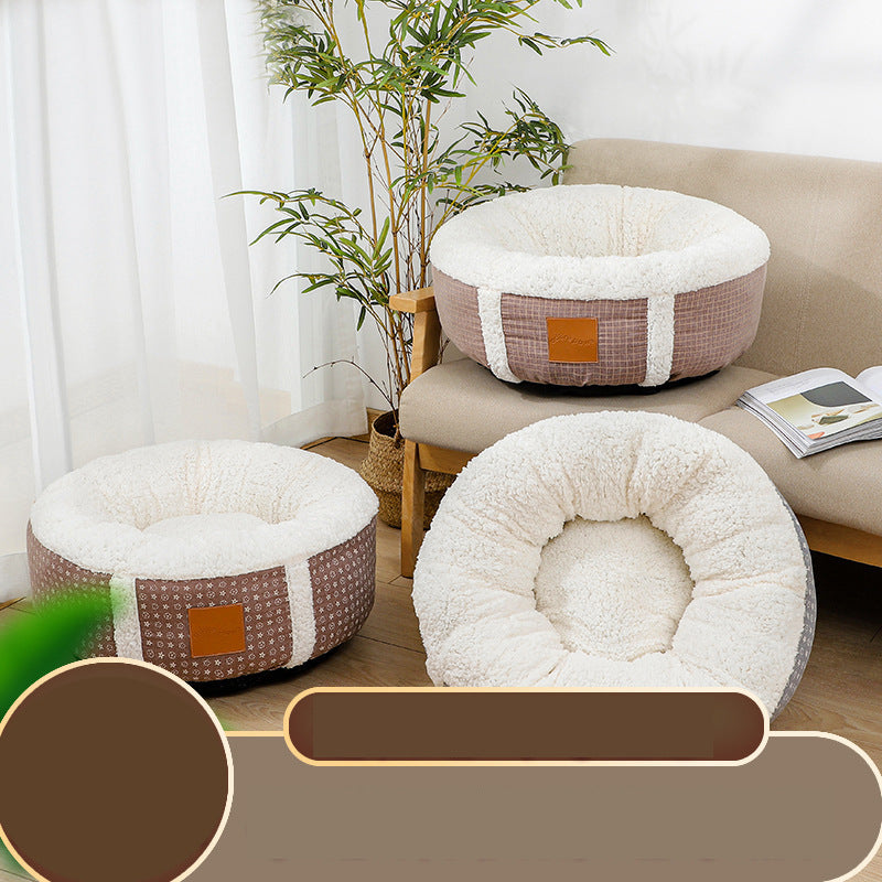 Winter Super Soft Warm Pet Bed Lamb Wool Kennel