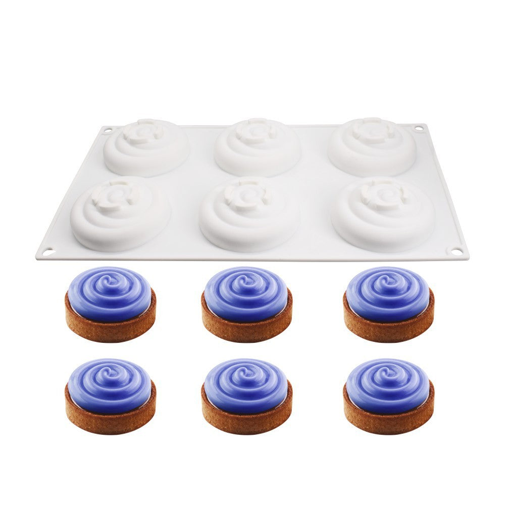 Round Rotating Silicone Cake Mold