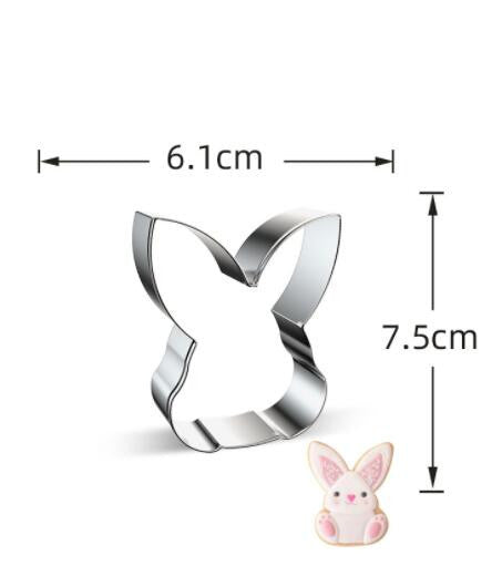 Stainless Steel Biscuit Mould Rabbit Egg Cake Mould