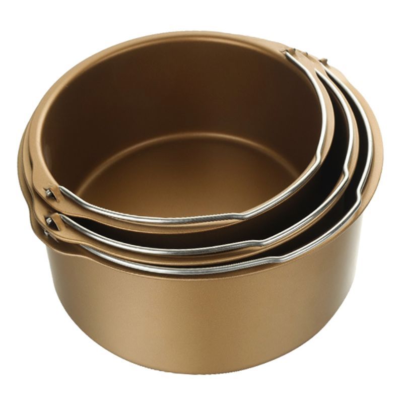 Modern Golden Round Non-sticky Bottom Cake Mold