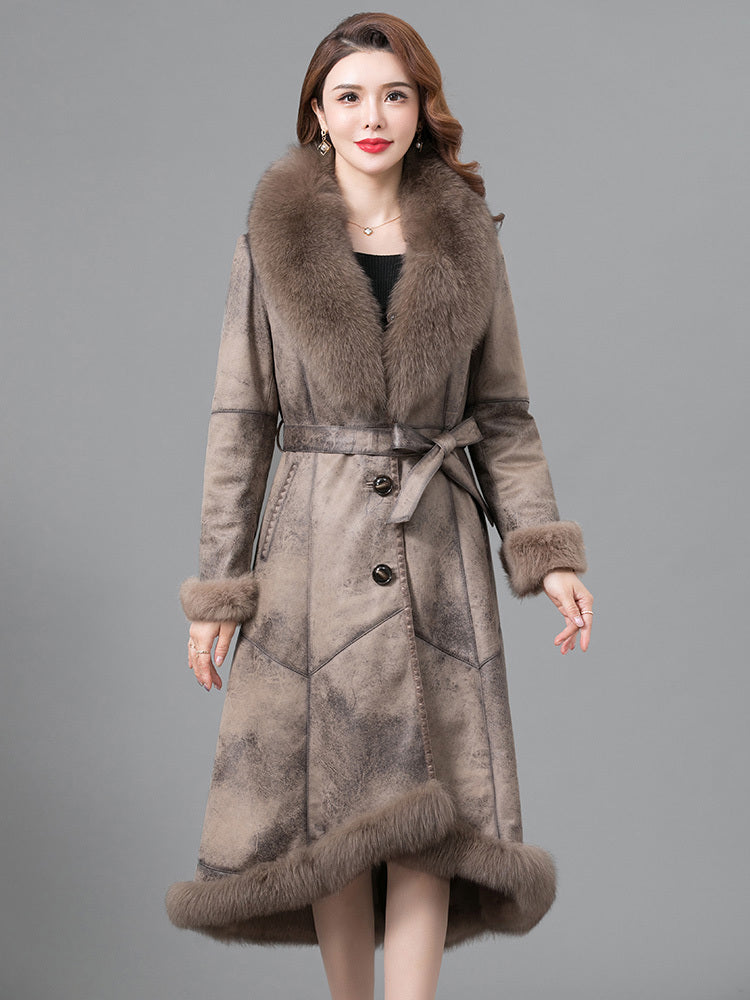 Real Fur One Woman Coat Thickened