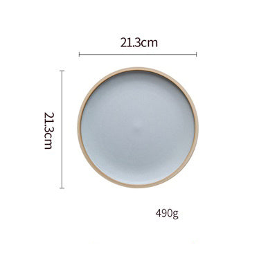 Pure Color Matte Ceramic Plate