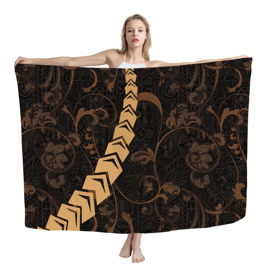 Cover Shawl Hawaiian Travel Beach Bath Towel Polynesian Seaside Quick-drying Wrap Yarn