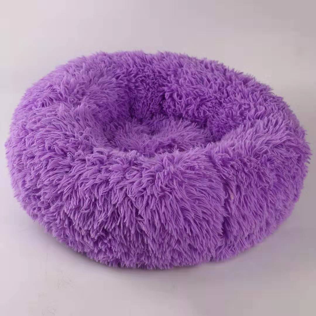 Thick Plush Round Pet Kennel