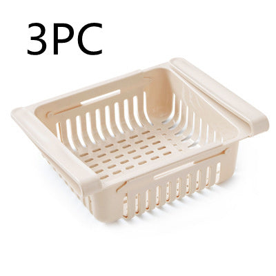 Refrigerator Storage Basket Stretchable Multifunction Kitchen Refrigerator Storage Box