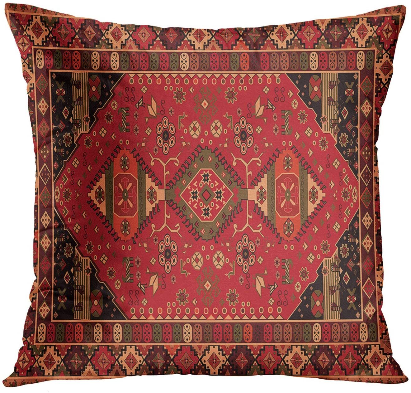 Persian Ethnic Linen Bohemian Pillowcase