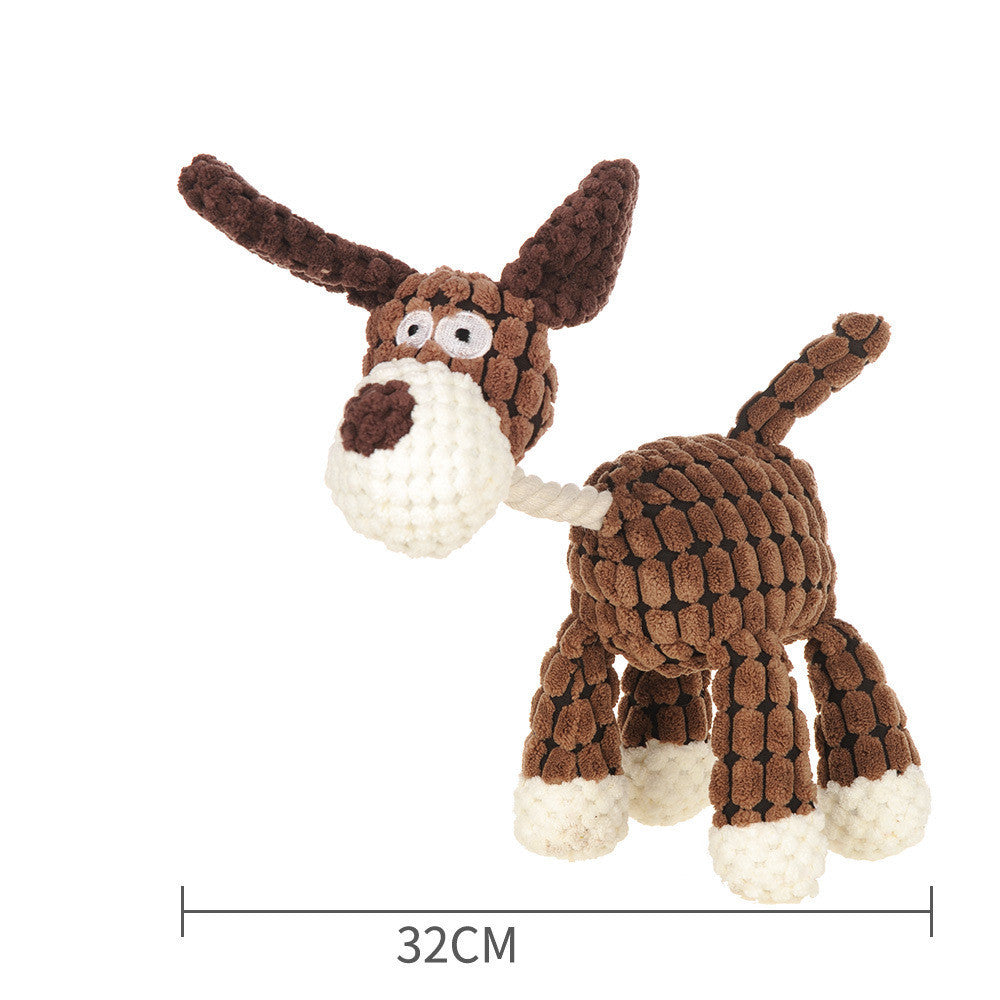 Pet Vocal Toy Plush, Accompany With Bite-resistant And Anti-boring Products