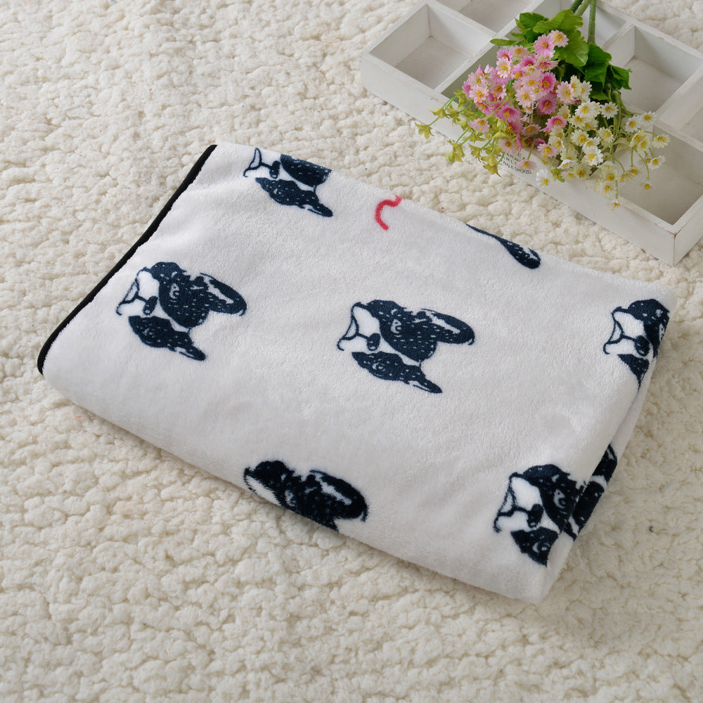 Dog Kennel Coral Fleece Blanket