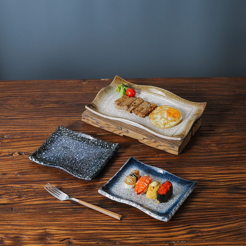 Rectangular Plate Sushi Plate Creative Western Food Dessert Tableware