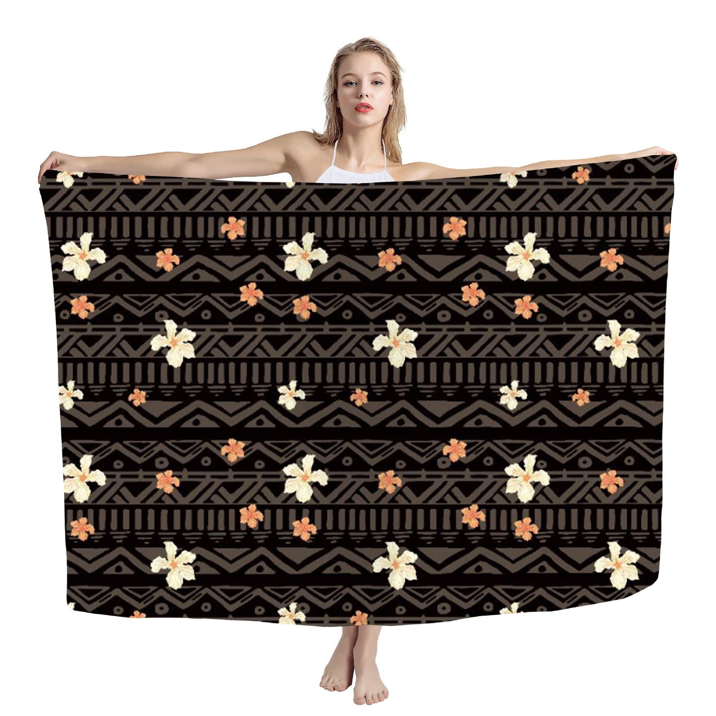 Cover Shawl Hawaiian Travel Beach Bath Towel Polynesian Seaside Quick-drying Wrap Yarn