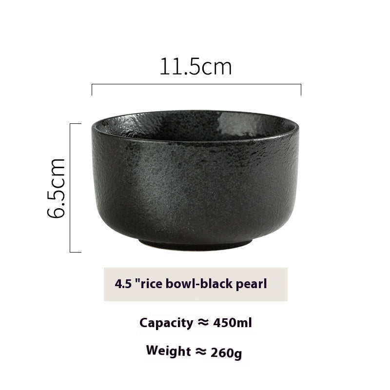 Household Tableware Ceramic Rice Bowl