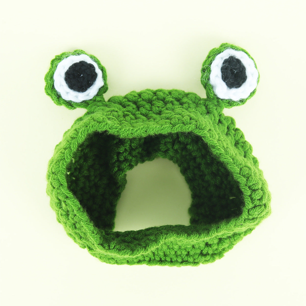 Knitted Wool Pet Hat Photo  Frog Headdress