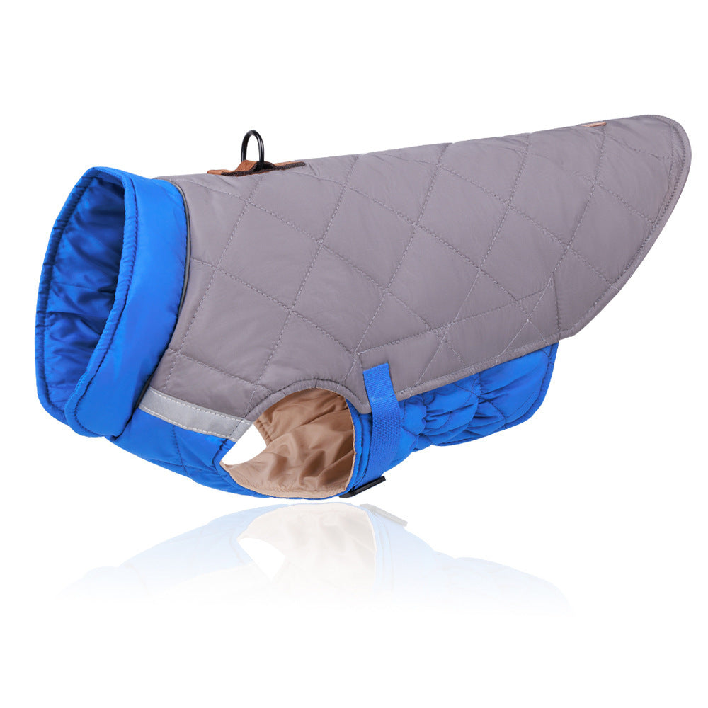 New Style Pet Clothes Reflective Warm Cotton Padded Coat