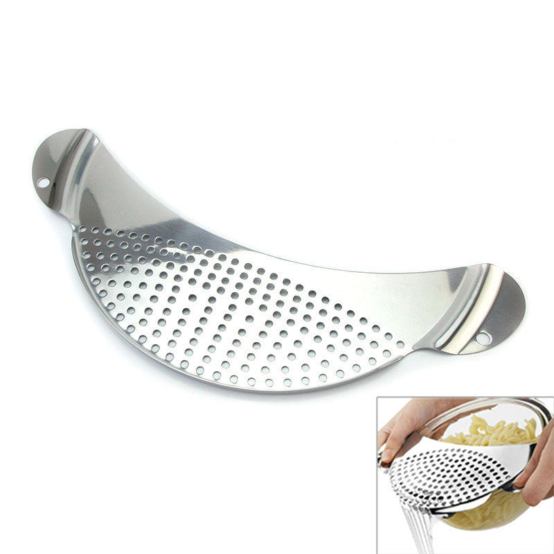 Stainless Steel Moon Shape Drainer Kitchen Tools