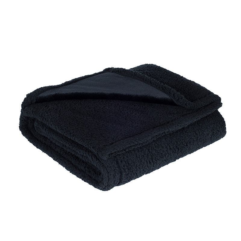 Flannel Cotton Wool Sherpa Thick Pet Blanket Dog Kennel