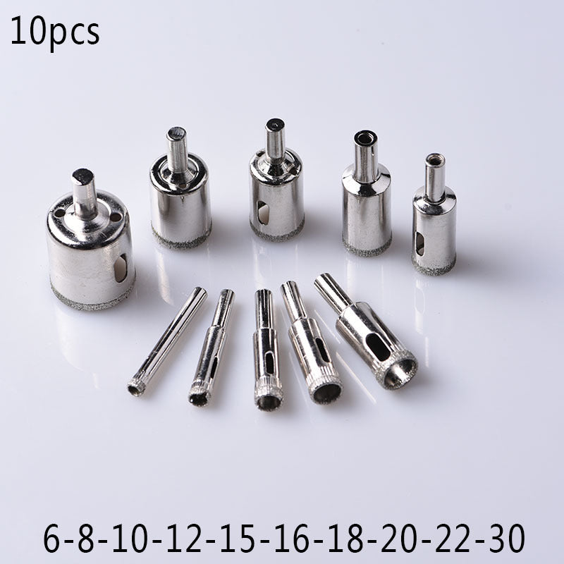 6-50mm Glass Drill Bit Set