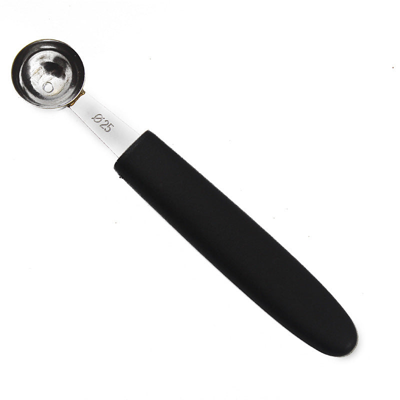 Simple Plastic Handle Spoon Stainless Steel Fruit Baller