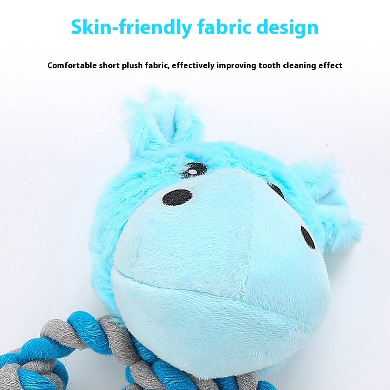 Plush Dog Toy Animal Shape Bite-resistant Molar Pet Products