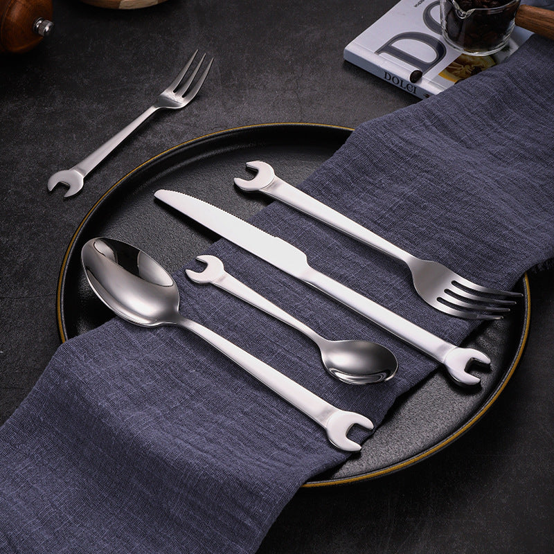 Stainless Steel Wrench Knife Fork Spoon Set