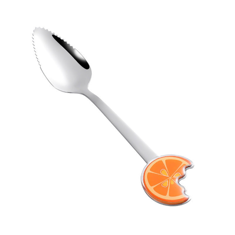 Baby Scraping Mud Spoon Stainless Steel With Serrated