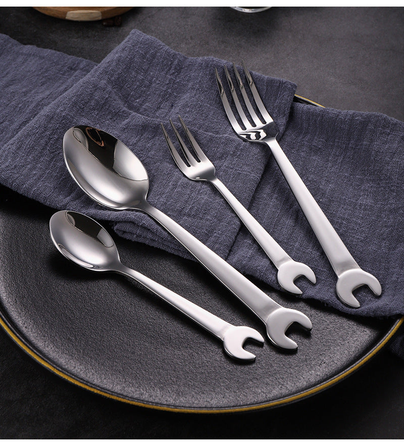 Stainless Steel Wrench Knife Fork Spoon Set