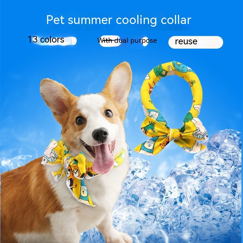 Pet Ice Scarf Summer Scarf Cooling And Heatstroke Prevention