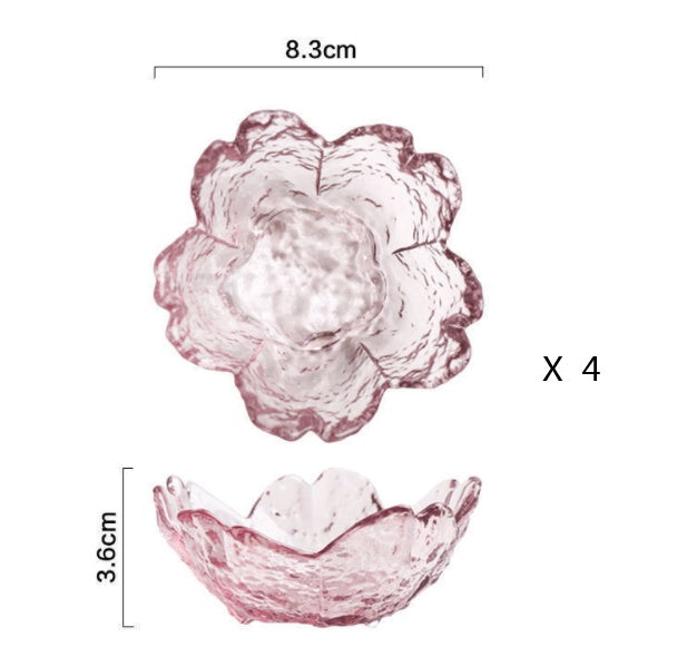 Japanese Hammer Pattern Sakura Glass Sauce