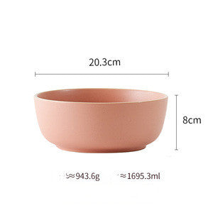 Pure Color Matte Ceramic Plate