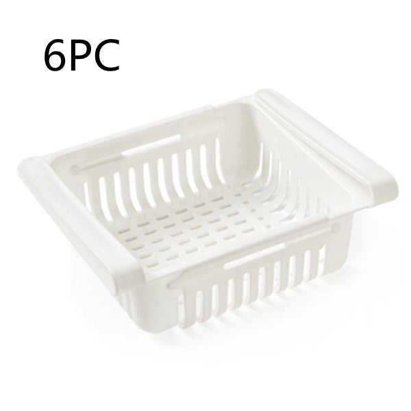 Refrigerator Storage Basket Stretchable Multifunction Kitchen Refrigerator Storage Box